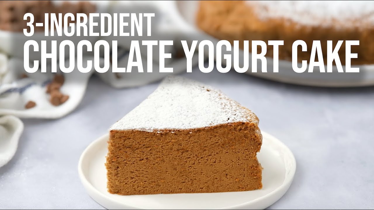 3-Ingredient Chocolate Yogurt Cake
