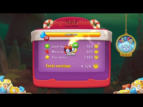 @Fishdom Win Strikes Level 8592 - Hard Level 8594, Got FREE 30Min Dynamite