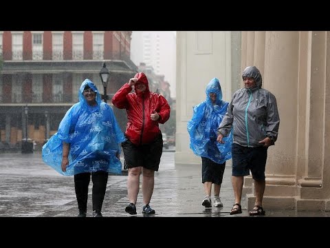 Hurricane Barry makes landfall in Louisiana and weakens to a tropical storm