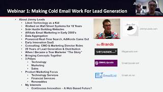 Tactics - Webinar 1: Make Cold Email Work For Lead Generation