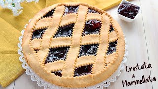 CROSTATA DI MARMELLATA con Pasta Frolla Senza Burro - Ricetta Facile di Benedetta