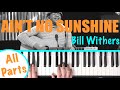 How to play AIN'T NO SUNSHINE - Bill Withers Piano Tutorial [chords accompaniment]