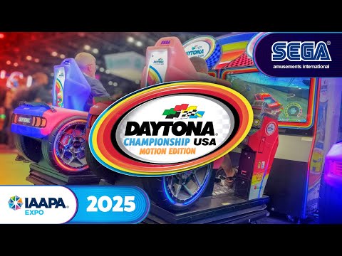 Daytona Championship USA Motion Edition @ IAAPA Expo | Sega Amusements