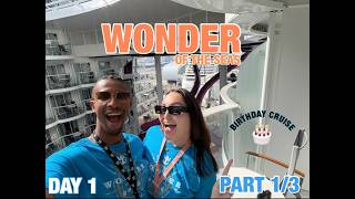 Wonder of the Seas Cruise Vlogs (DAY 1) Embarkation Day PART 1/3