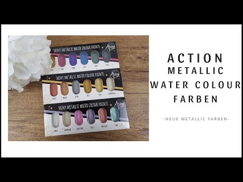 #Action Metallic Farben ~ Neue Water Colour Farbkästen ~ Bastelmaterial