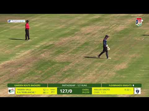 Garden Route Badgers vs Flexbrands Knights - CSA 1Day Cup Division 2 2025/26
