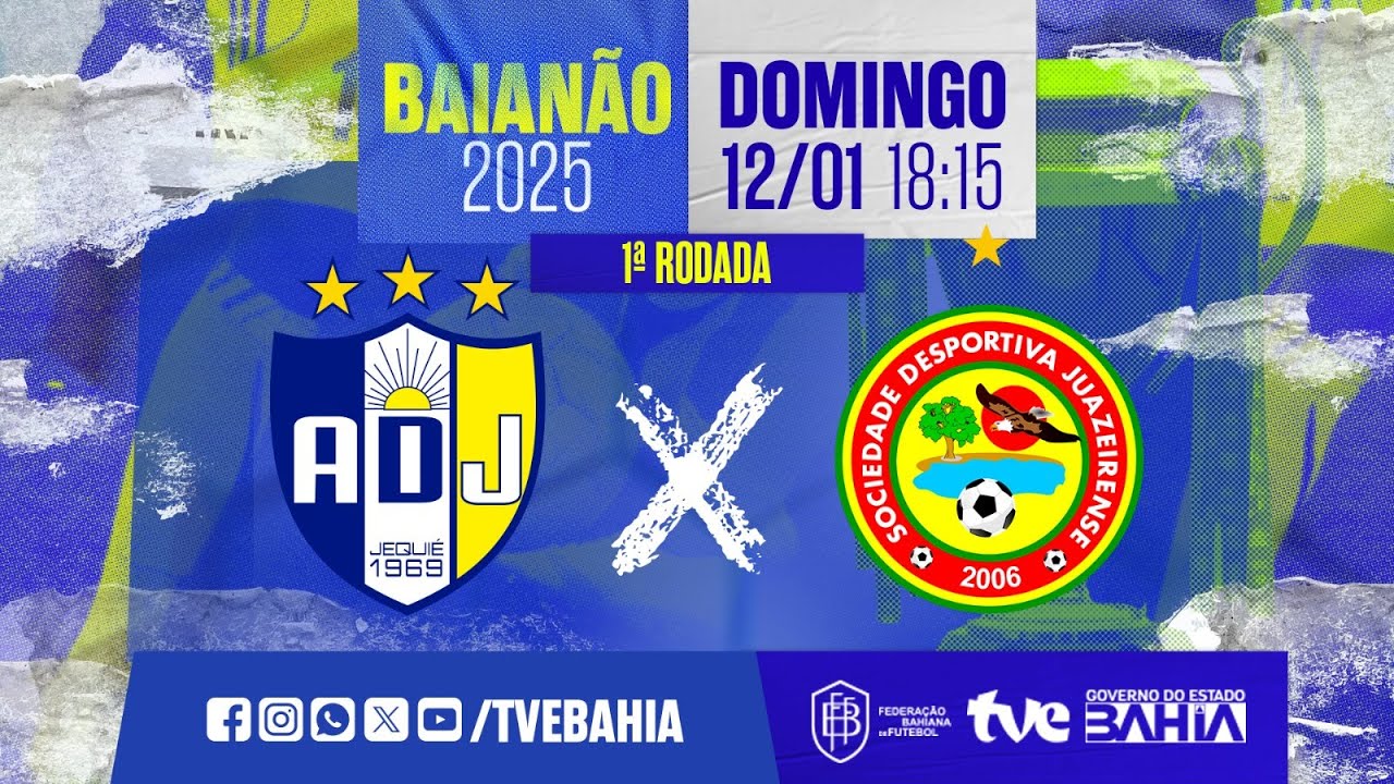 AO VIVO COM IMAGENS | JEQUIÉ X JUAZEIRENSE | BAIANÃO 2025 #BaianãoNaTVE | 12/01/2025