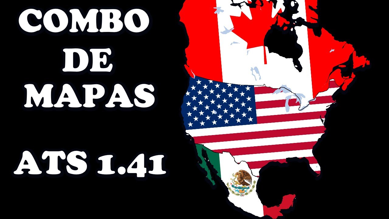 Combo de Mapas N°1 ATS 1.41│Descarga e instalación del Mapa México, Coast to Coast y ProMods Canada