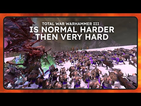 Is normal battle difficulty harder than very hard - Total war Warhammer 3