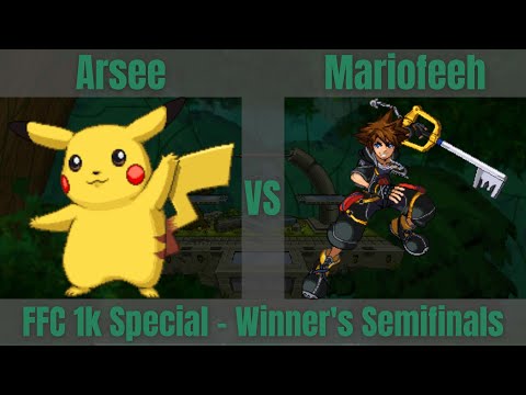 FFC 1K Special: Arsee (Pikachu) vs Mariofeeh (Sora) - SSF2 Winners Semifinals