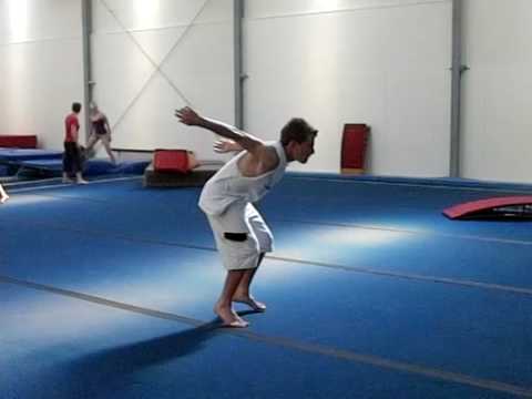 slow motion back flip