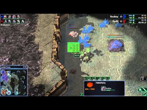 SC2 Legacy of the Void - Soulkey (Z) VS ByuN (T) On Lerilak Crest