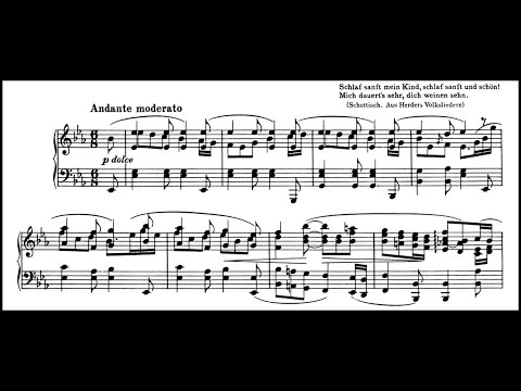 (SCORE) Brahms / Jorg Demus, 1969: Intermezzo in E flat major Op. 117 No. 1 - MHS 1686