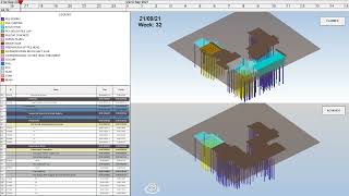4D simulation Planned vs Actual