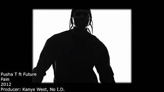 Sampled by Kanye West: Pusha T and Kanye - New God Flow / Pusha T &amp; Future - Pain (2)