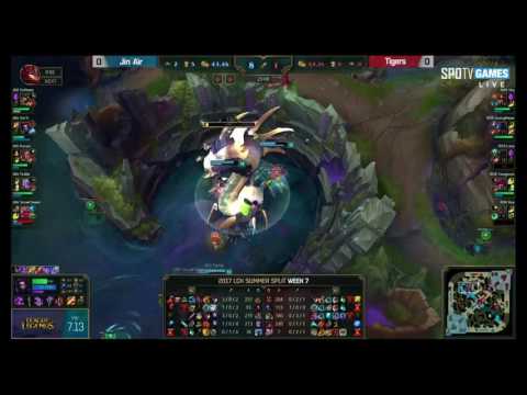 JAG vs ROX Highlights Game 1 LCK SUMMER 2017 Jin Air Green Wings vs ROX Tigers by Onivia