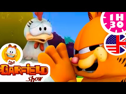 🐓🐱 Garfield with the chicken and the spoiled cat ! 🐘