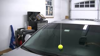 How to make a garage tennis ball parking stop aid!