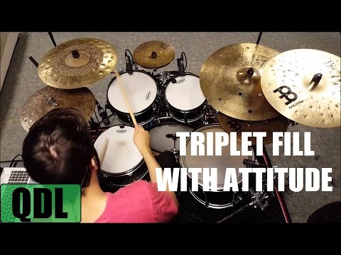 Triplet Fill With Attitude - QUICK DRUM LESSON