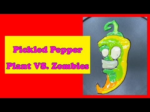Pickled Peppers Zombie, Pancake Art - Plants VS Zombies Pictures, Plants Cartoon, Plants Drawing