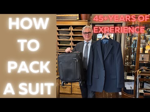 How to pack a suit in a suitcase