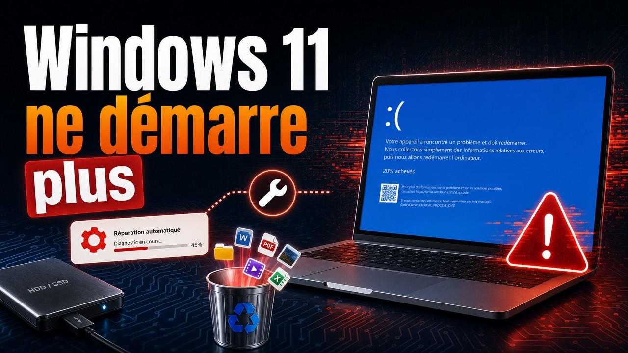 windows 11 ne démarre plus