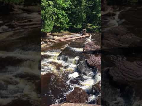 The cascades above the falls