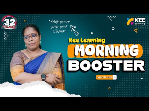 Morning Booster |Class 32 | ktet | Sharmila | Kee Learning