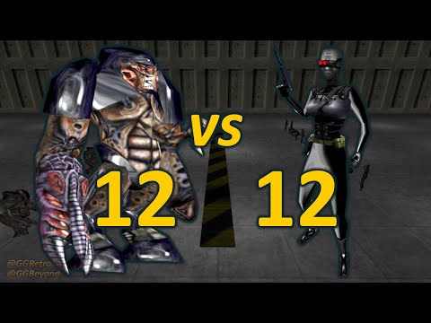 12 Alien Grunts vs 12 Assassins - Even Numbers - Half-Life Retro Battles