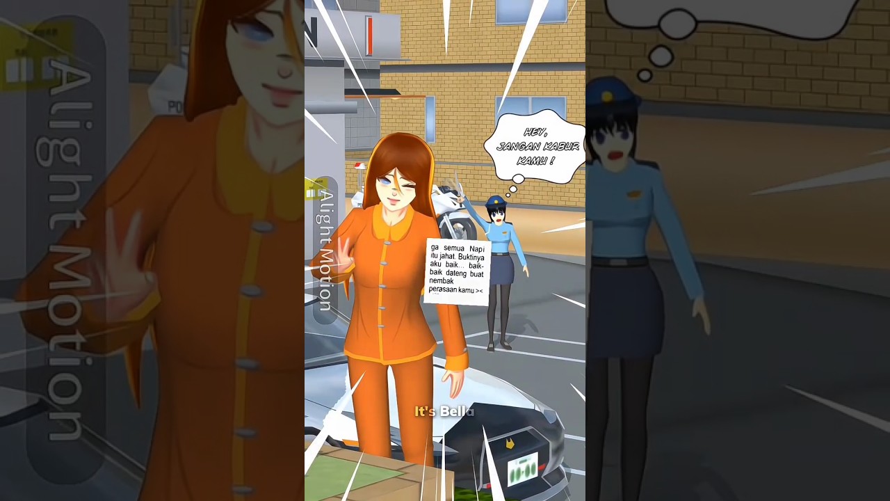 mereka polici, kita napi 🤪👏🏻 || ib? tiktok🌷 || #sakuraschoolsimulator #harusberanda #sss #shading