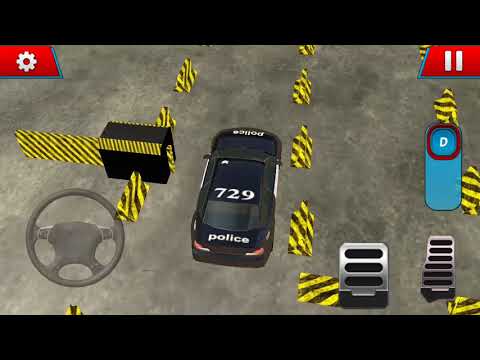 Police Car Park City Highway Video