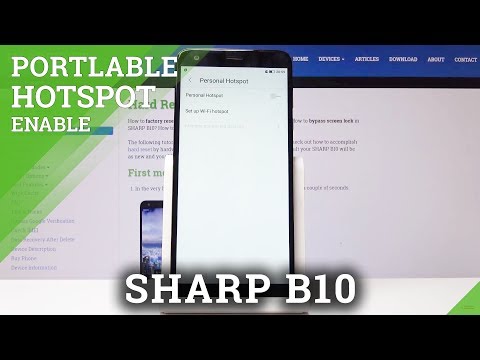 How to Share Internet with Portable Hotspot on SHARP B10 - Wi-Fi Connection