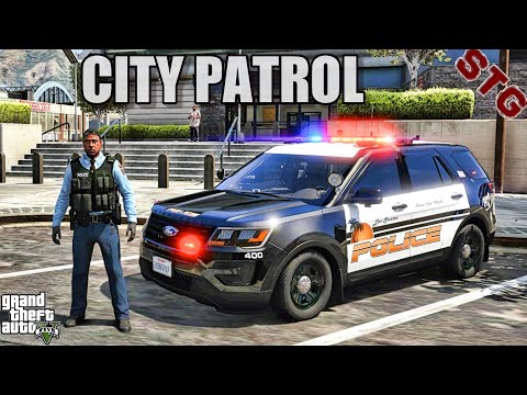 PLAYING AS A COP IN LOS SANTOS (GTA 5 LSPDFR MODS ROLEPLAY) 4K