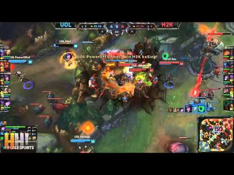 5. Unicorns of Love vs H2K - Highlights - EU LCS Spring 2015 W5D1