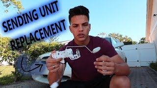 Sending unit replacement Nissan {fuel gauge sensor} Easy fix!
