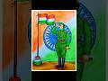 Netaji Subhash Chandra Bose Drawing With Oil Pastel Netaji Drawing Easy Shorts Netaji Republicday