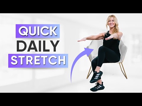 The Best 5 Minute Seated STRETCH Routine For Women Over 50!