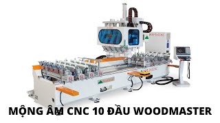 MÁY MỘNG ÂM CNC 10 ĐẦU BÀN DÀI WOODMASTER WM-5X2CNC. Chuyên hàng dài, hàng xuất khẩu số lượng lớn.