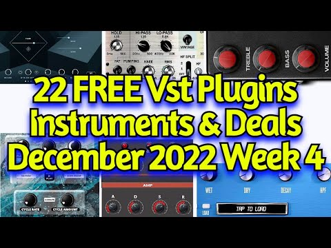 22 Best New FREE VST Plugins, Vst Instruments, Sample Packs & Holiday Deals - December 2022 Week 4