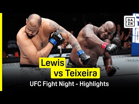 Derrick Lewis vs Tallison Teixeira | UFC Fight Night | DAZN Highlights