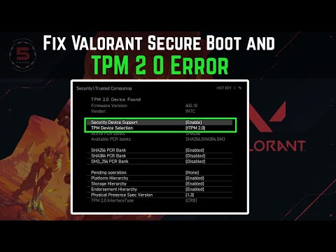Windows 11 | Fix Valorant Secure Boot and TPM 2 0 Error (2025) – Easy Guide