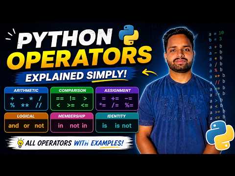 Python Operators Explained In Hindi Arithmetic Comparison Logical Assignment