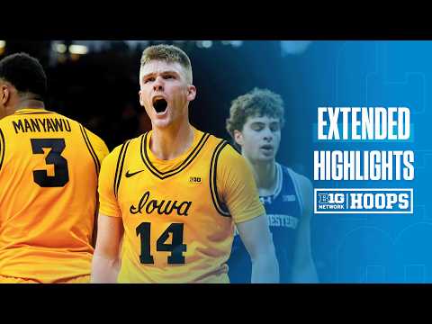 Northwestern vs. Iowa | Extended Highlights | Big Ten Men's Basketball | 02/08/26