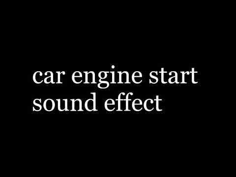 Car engine start sound effect