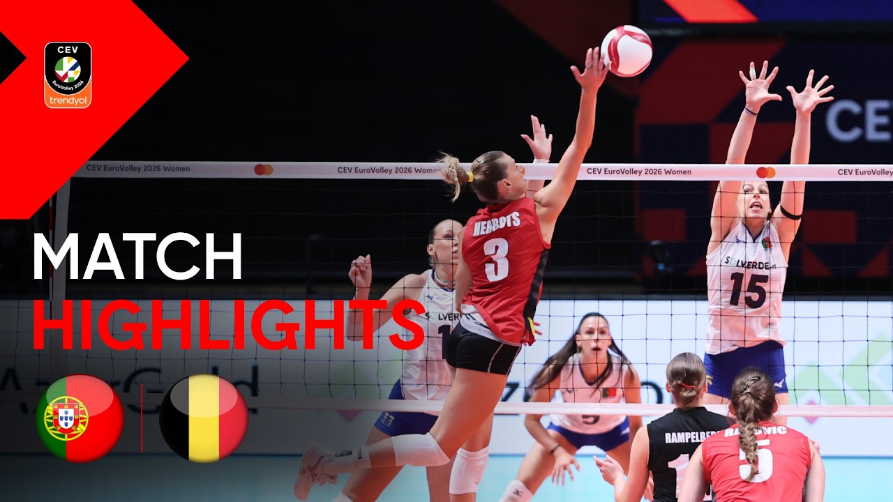 Highlights | PORTUGAL vs. BELGIUM | CEV Trendyol Eurovolley 2026 | Women