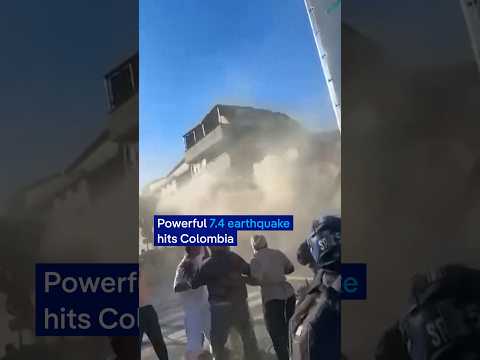 This is the moment a powerful earthquake struck Colombia | DW News