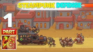 🆕 Max Level • Steampunk Camp Defense All Levels Gameplay Trailer Android, iOS New Game Part 1