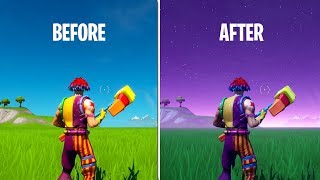 How to CHANGE SKY COLOR IN FORTNITE CREATIVE!