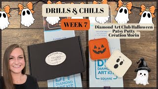 Drills and Chills Week 7 || Unboxing Diamond Art Club Halloween Kits, Putty, and New Putty Holders! 
