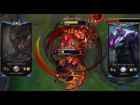 【韩服第一亚索Pz Zzang】亚索绝活哥的压制力 亚索vs诺手 韩服王者局 #英雄联盟 #游戏精彩时刻 #击杀集锦